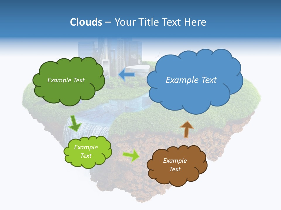 Island In The Air PowerPoint Template