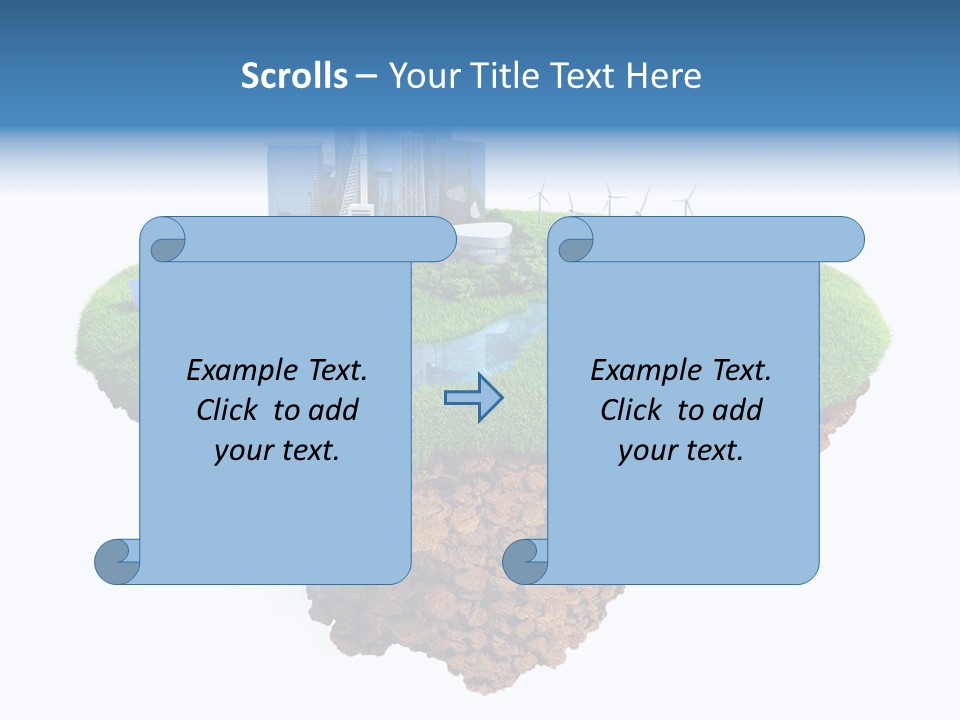 Island In The Air PowerPoint Template