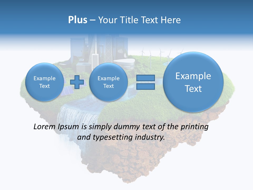 Island In The Air PowerPoint Template