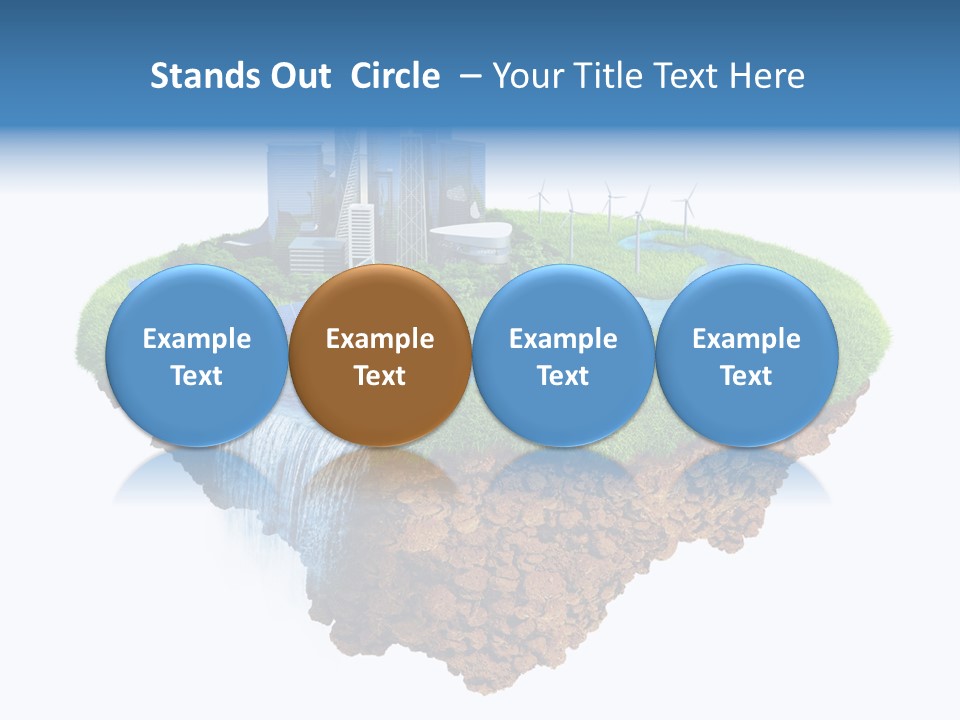 Island In The Air PowerPoint Template