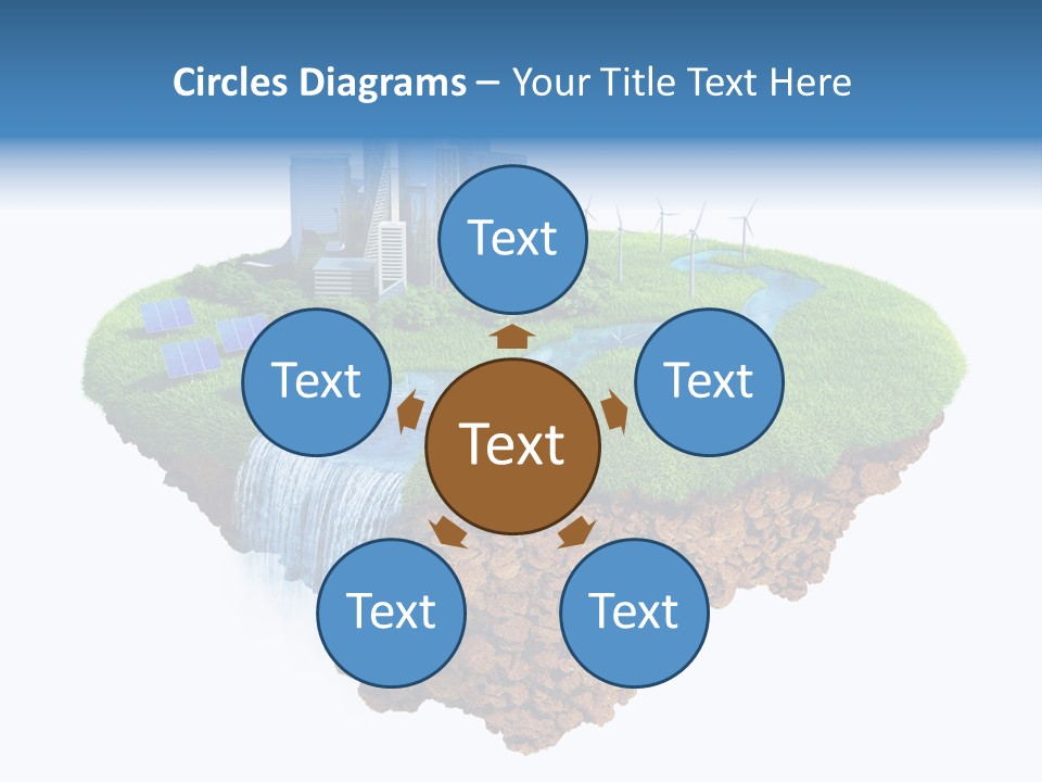 Island In The Air PowerPoint Template