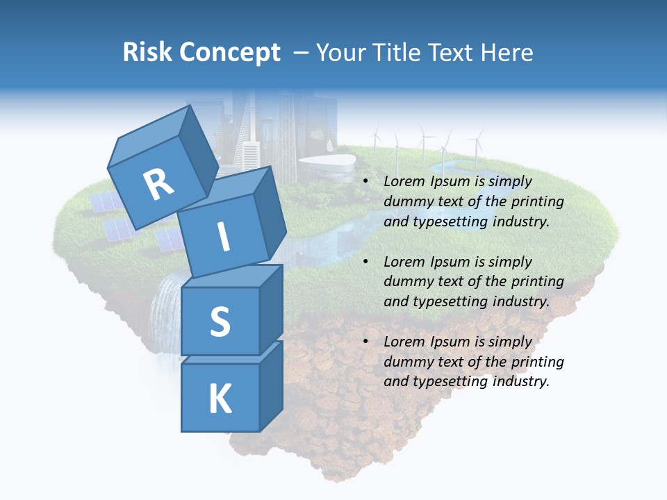 Island In The Air PowerPoint Template