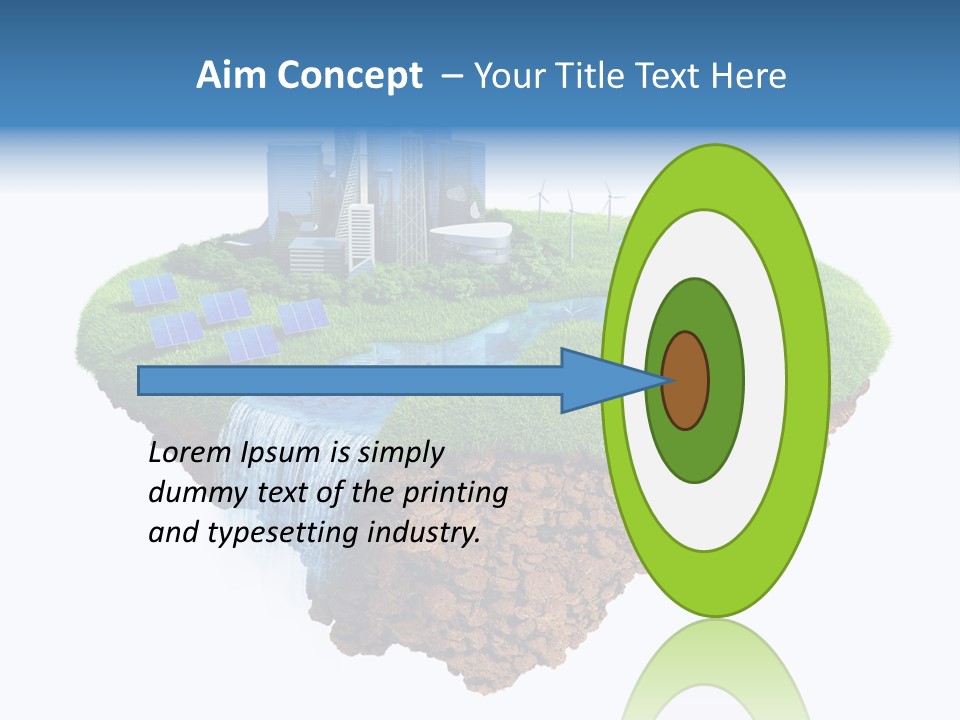 Island In The Air PowerPoint Template