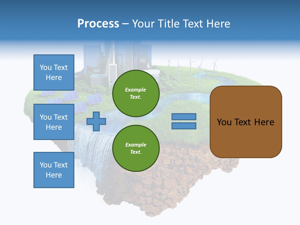 Island In The Air PowerPoint Template