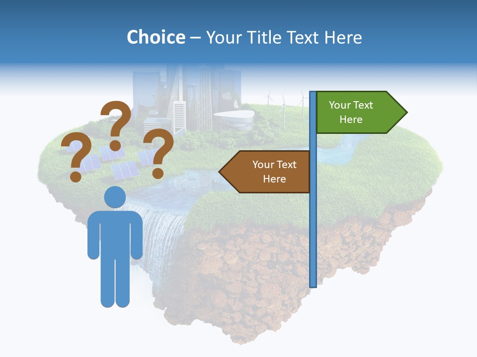 Island In The Air PowerPoint Template