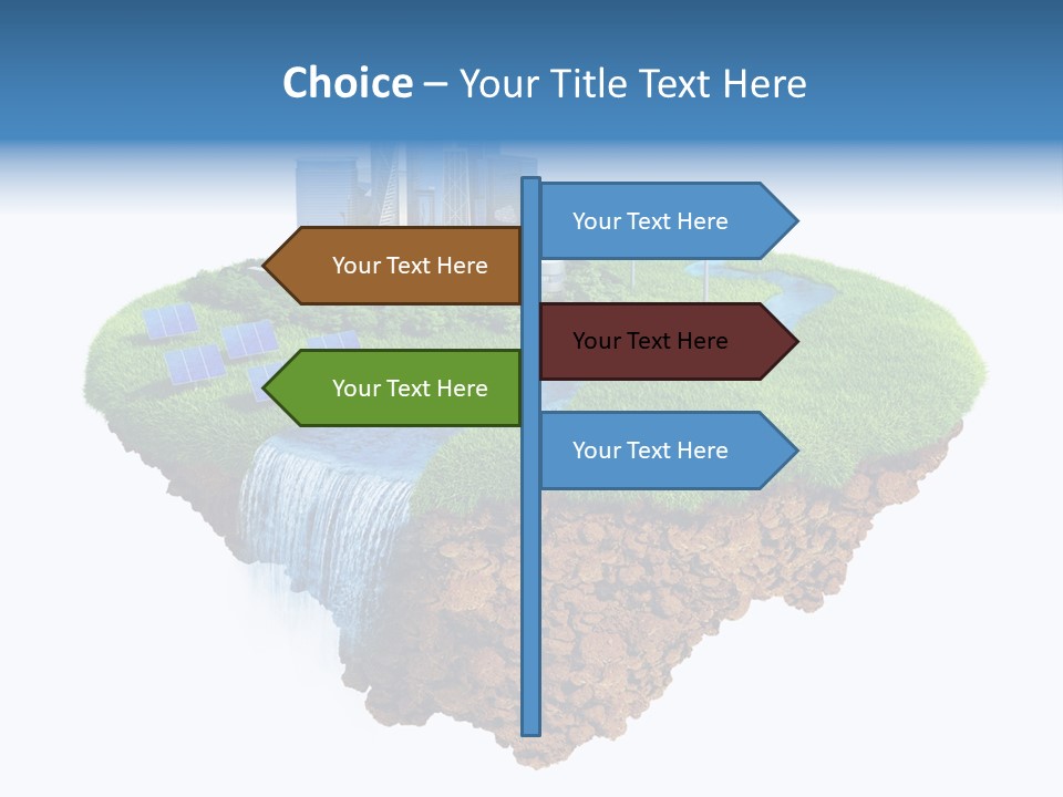 Island In The Air PowerPoint Template