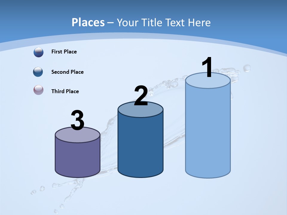 Wet Splashes Abstract PowerPoint Template