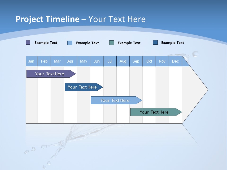 Wet Splashes Abstract PowerPoint Template