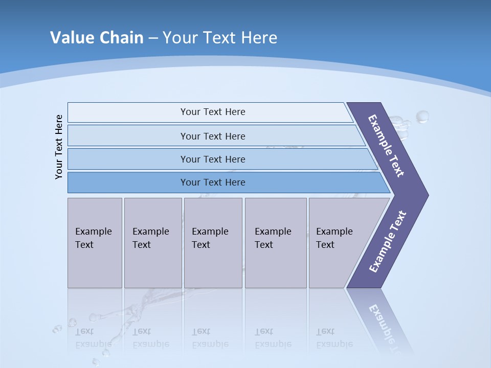 Wet Splashes Abstract PowerPoint Template