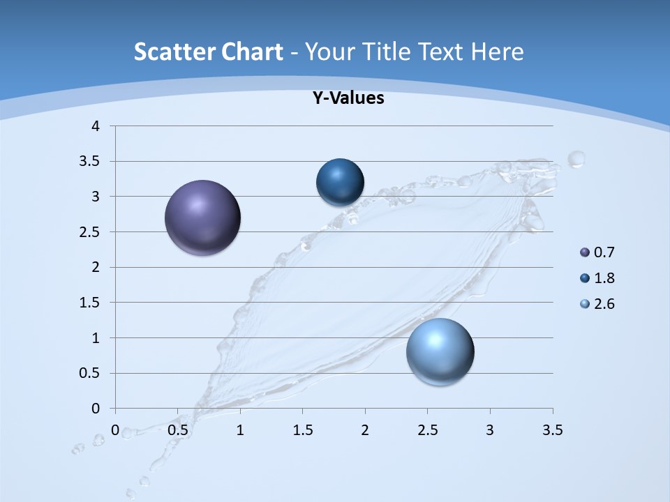 Wet Splashes Abstract PowerPoint Template