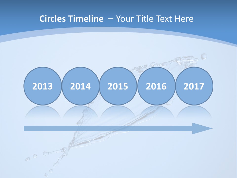 Wet Splashes Abstract PowerPoint Template