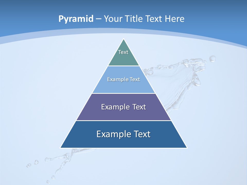 Wet Splashes Abstract PowerPoint Template