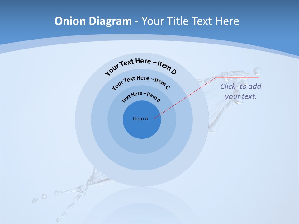 Wet Splashes Abstract PowerPoint Template