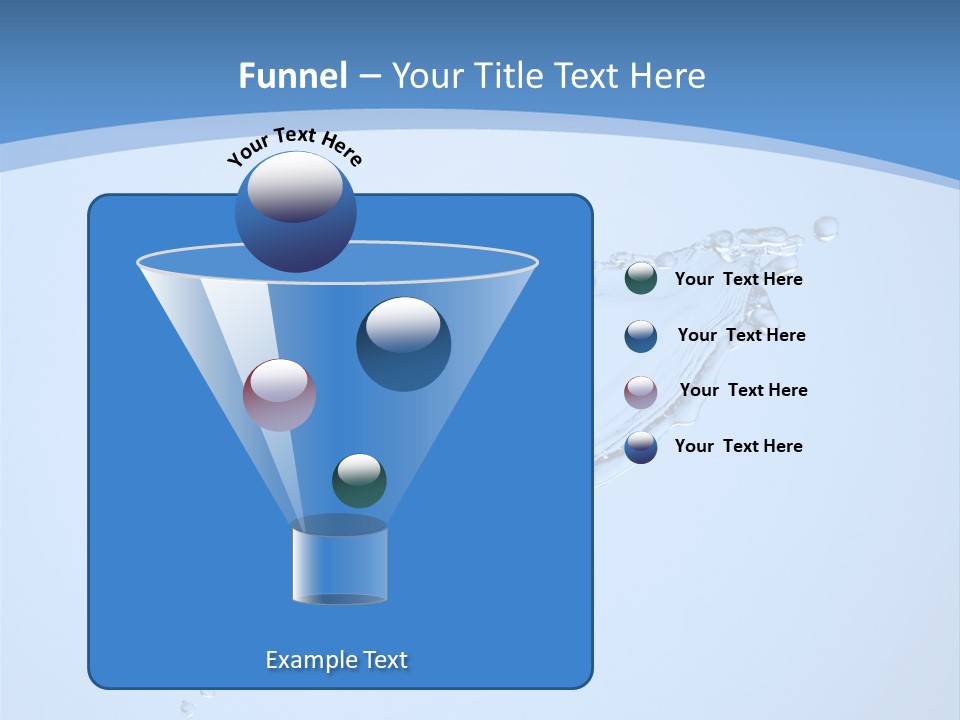Wet Splashes Abstract PowerPoint Template