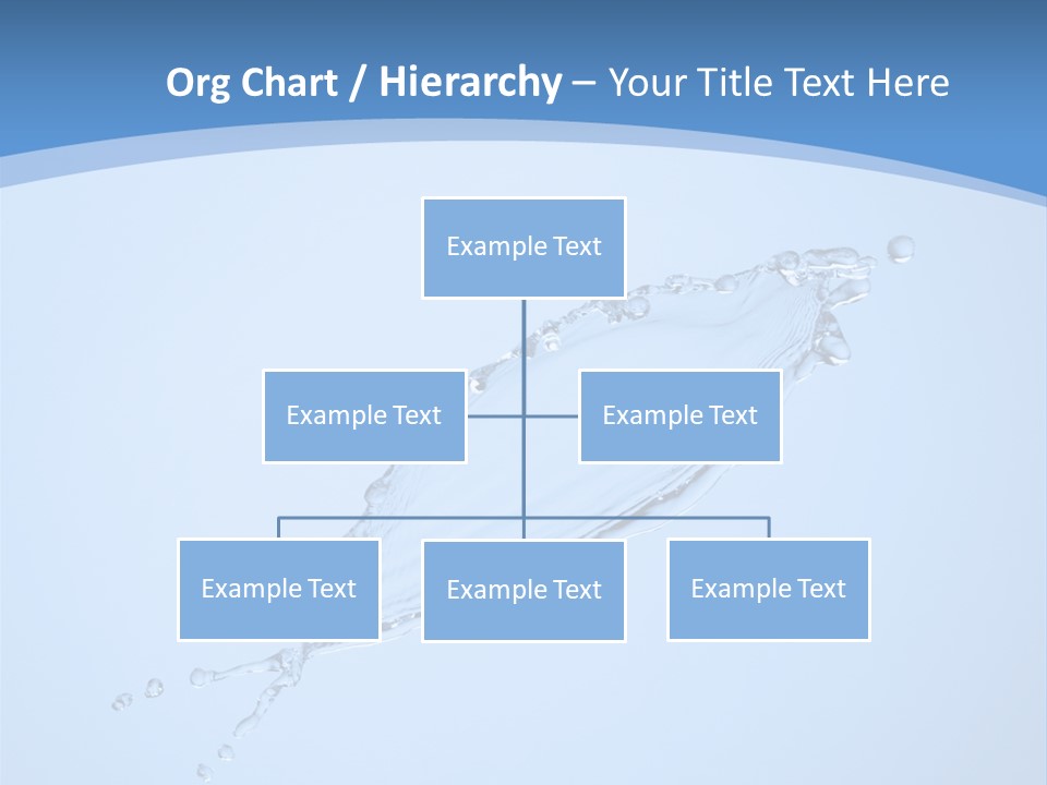 Wet Splashes Abstract PowerPoint Template