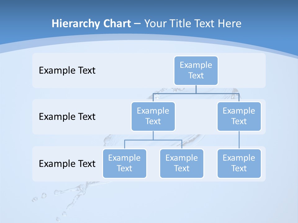 Wet Splashes Abstract PowerPoint Template
