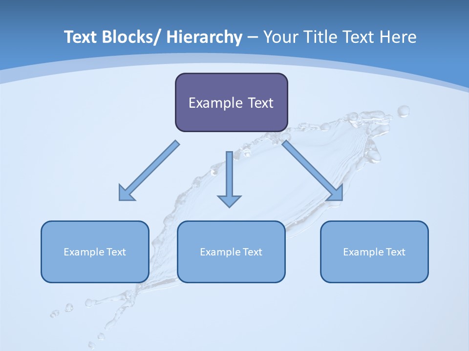 Wet Splashes Abstract PowerPoint Template