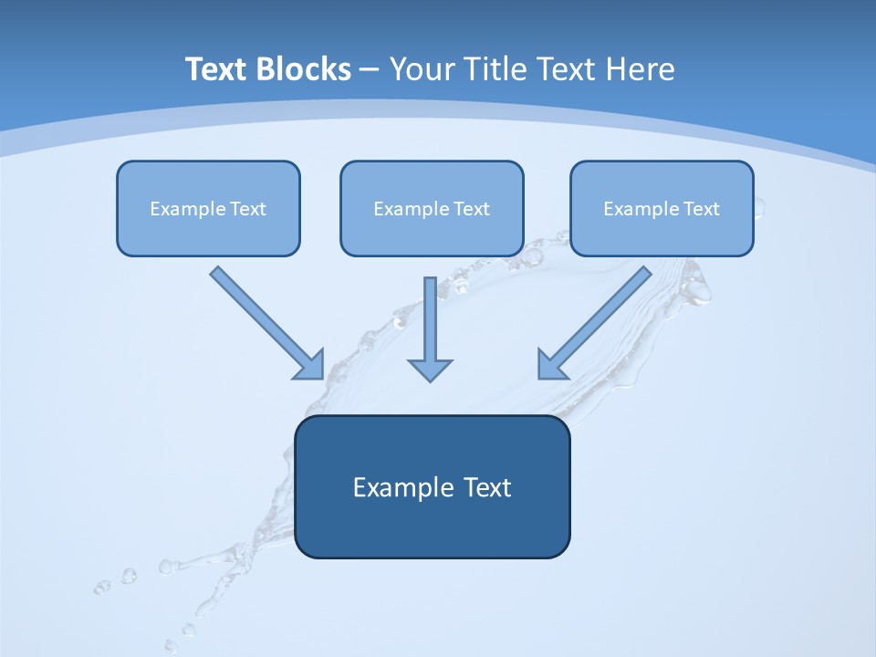 Wet Splashes Abstract PowerPoint Template