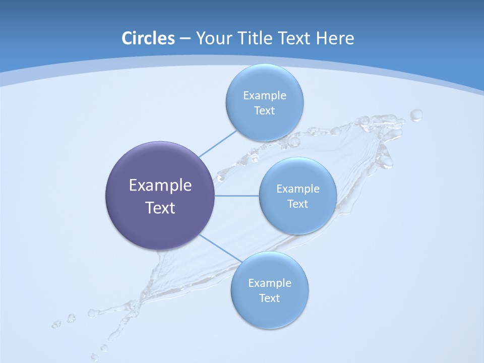 Wet Splashes Abstract PowerPoint Template