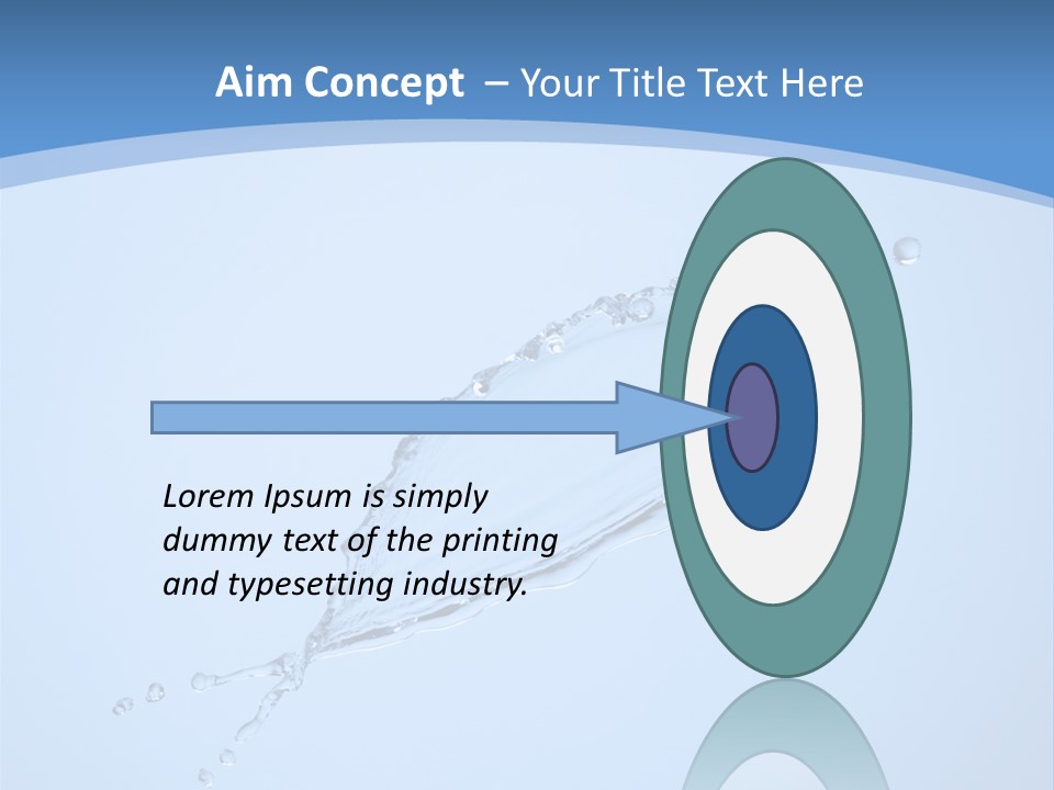 Wet Splashes Abstract PowerPoint Template