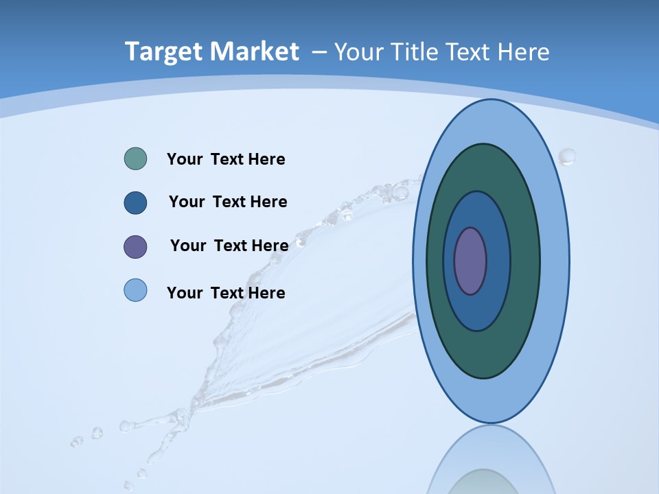 Wet Splashes Abstract PowerPoint Template