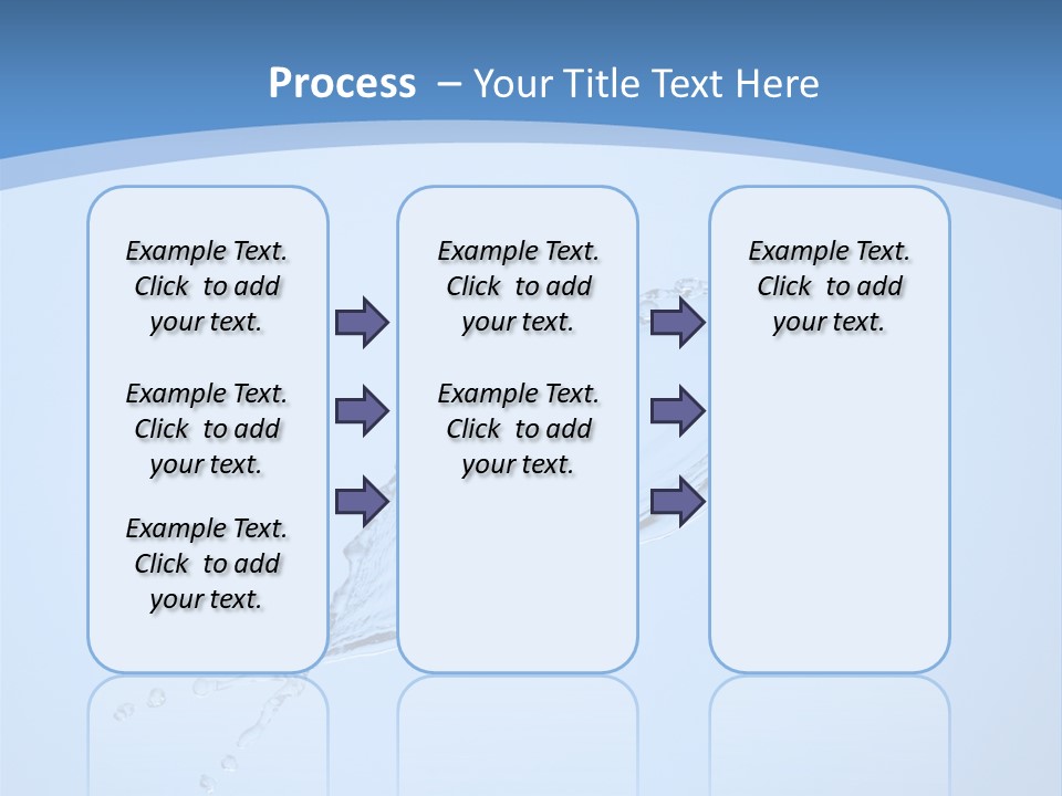 Wet Splashes Abstract PowerPoint Template