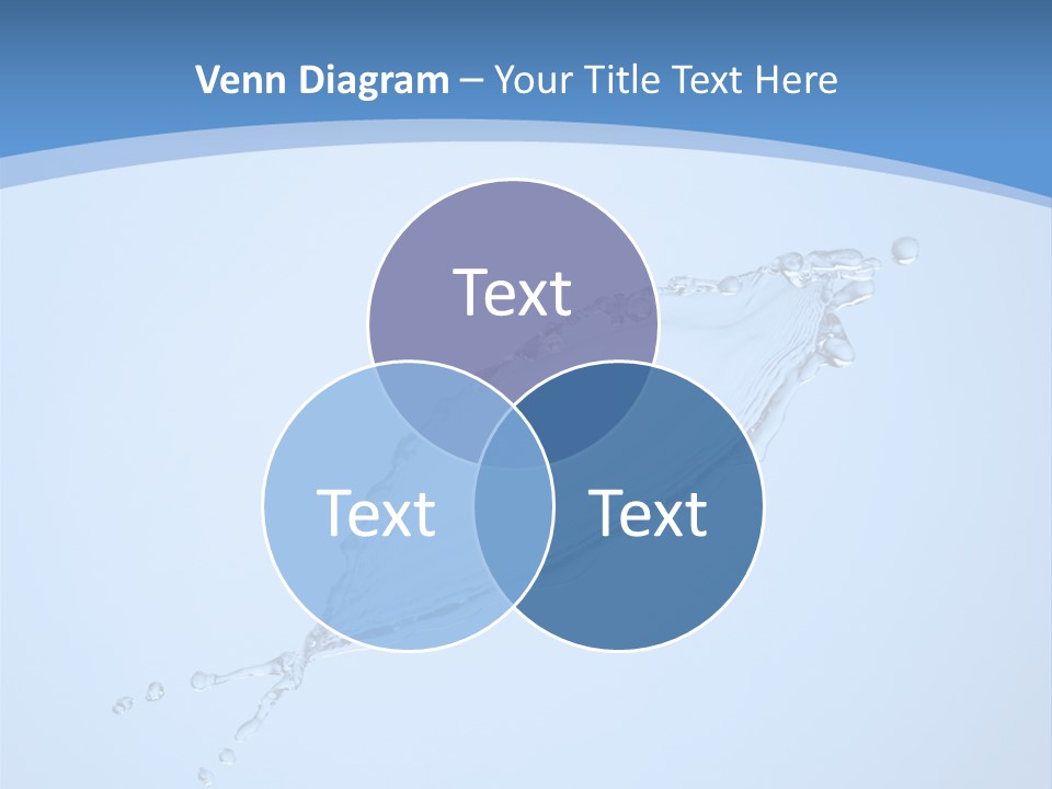 Wet Splashes Abstract PowerPoint Template