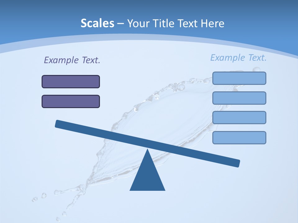Wet Splashes Abstract PowerPoint Template