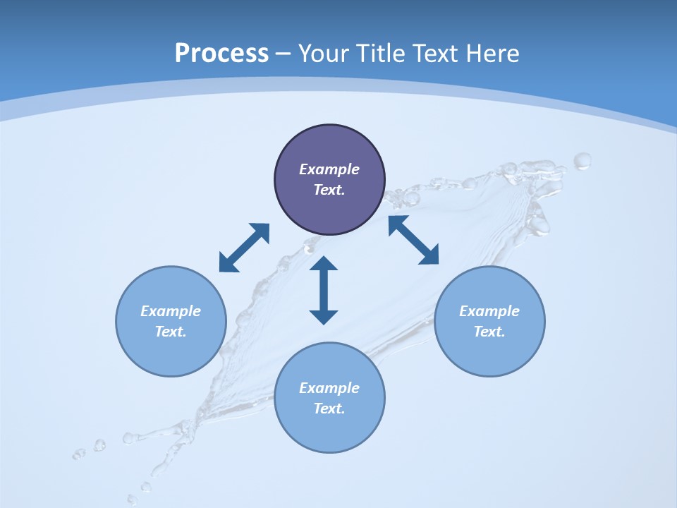 Wet Splashes Abstract PowerPoint Template