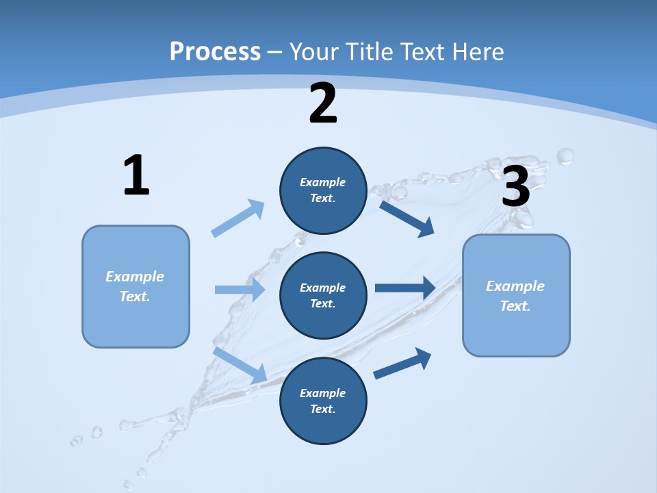 Wet Splashes Abstract PowerPoint Template