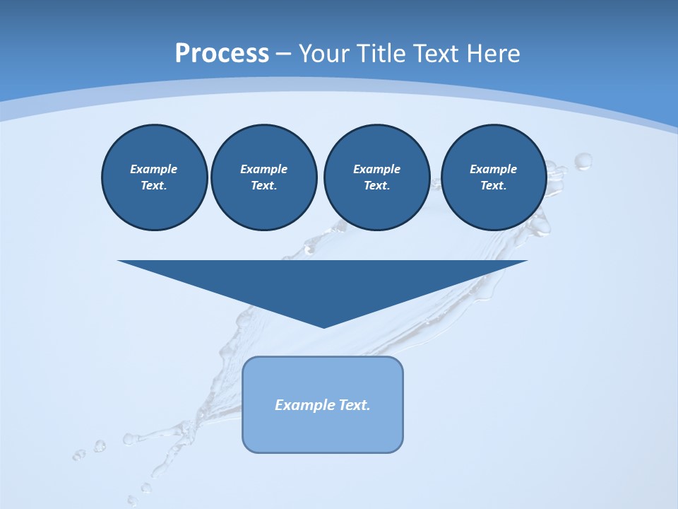 Wet Splashes Abstract PowerPoint Template