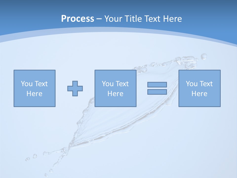Wet Splashes Abstract PowerPoint Template