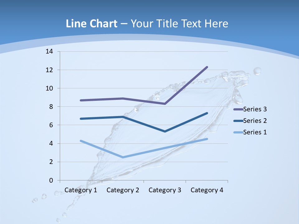 Wet Splashes Abstract PowerPoint Template