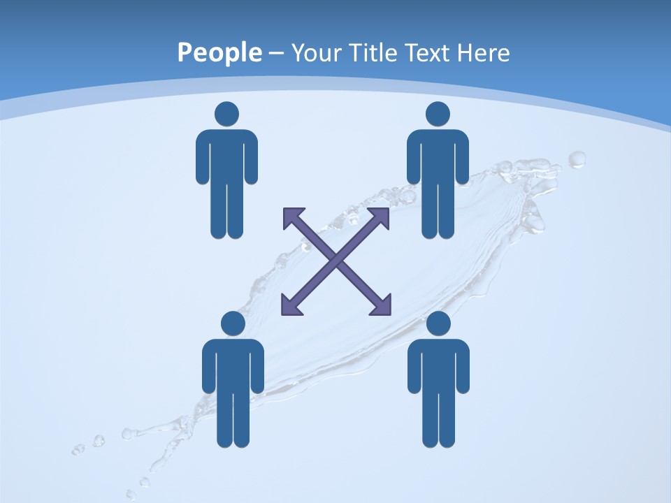 Wet Splashes Abstract PowerPoint Template