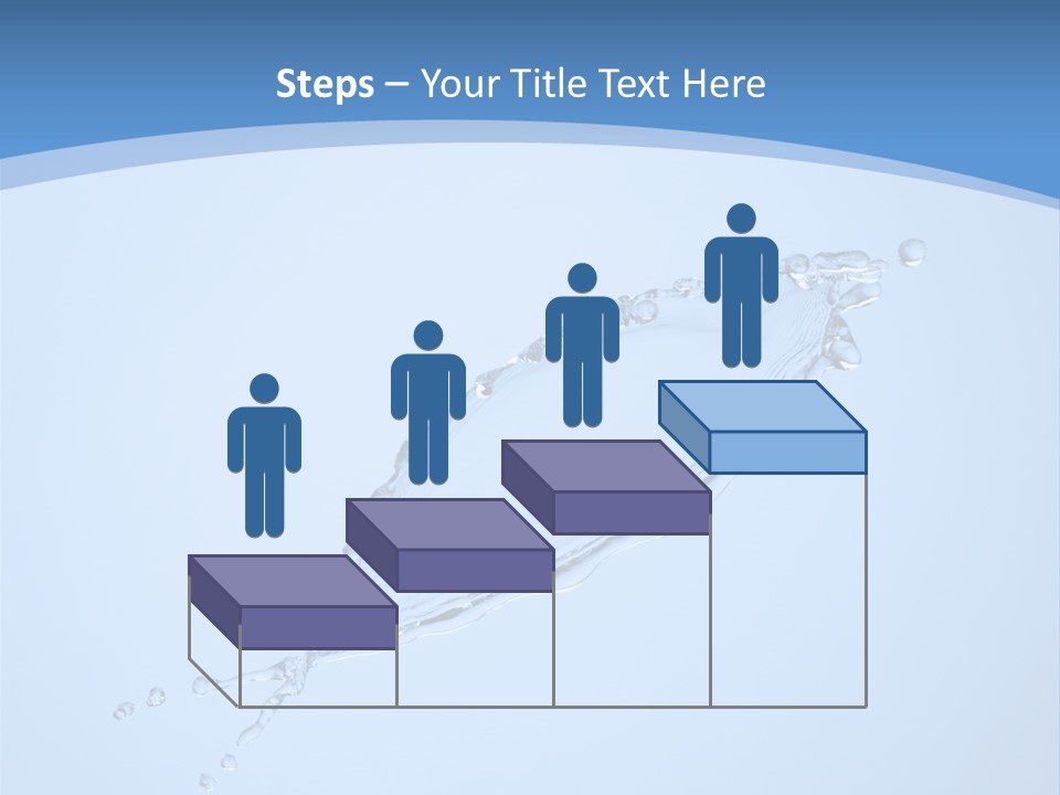 Wet Splashes Abstract PowerPoint Template