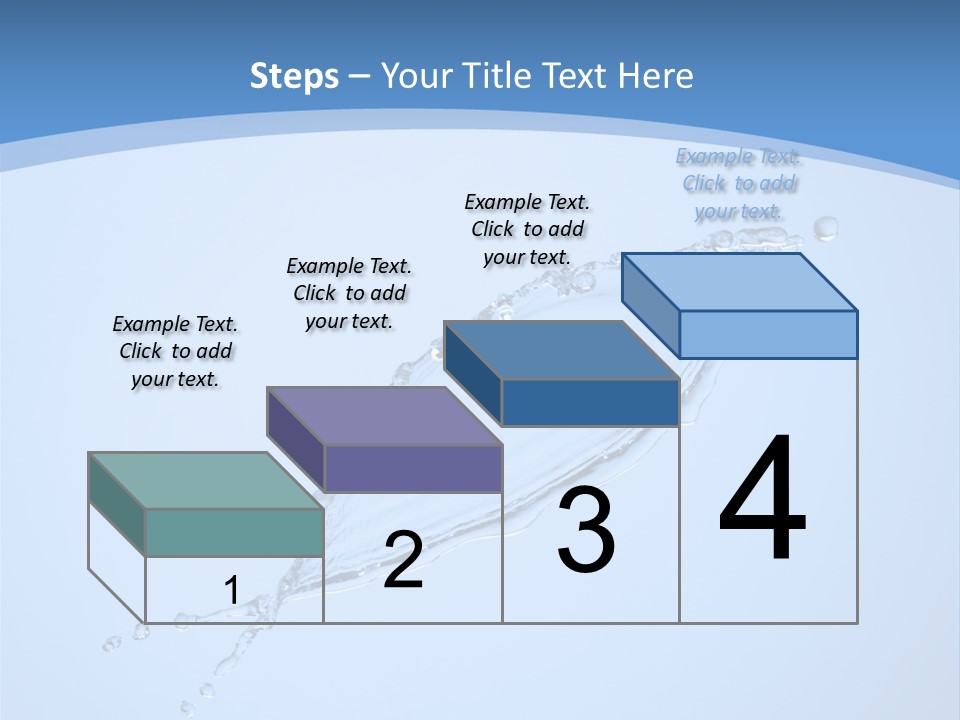 Wet Splashes Abstract PowerPoint Template