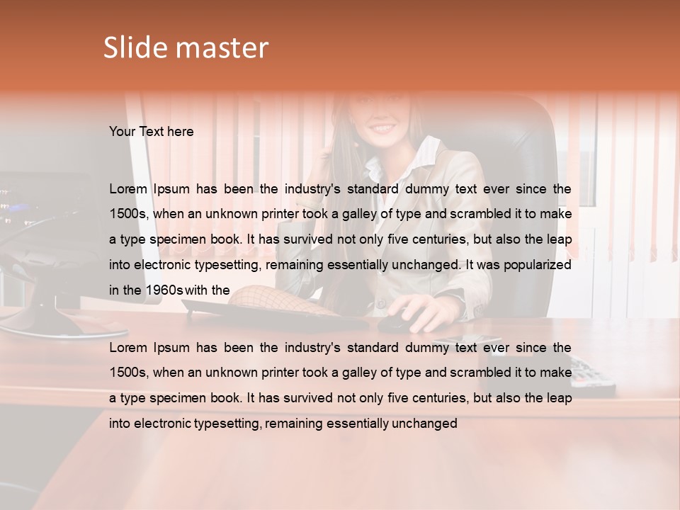 Study Manager Confident PowerPoint Template
