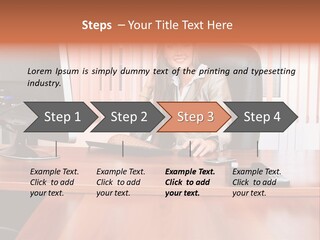 Study Manager Confident PowerPoint Template