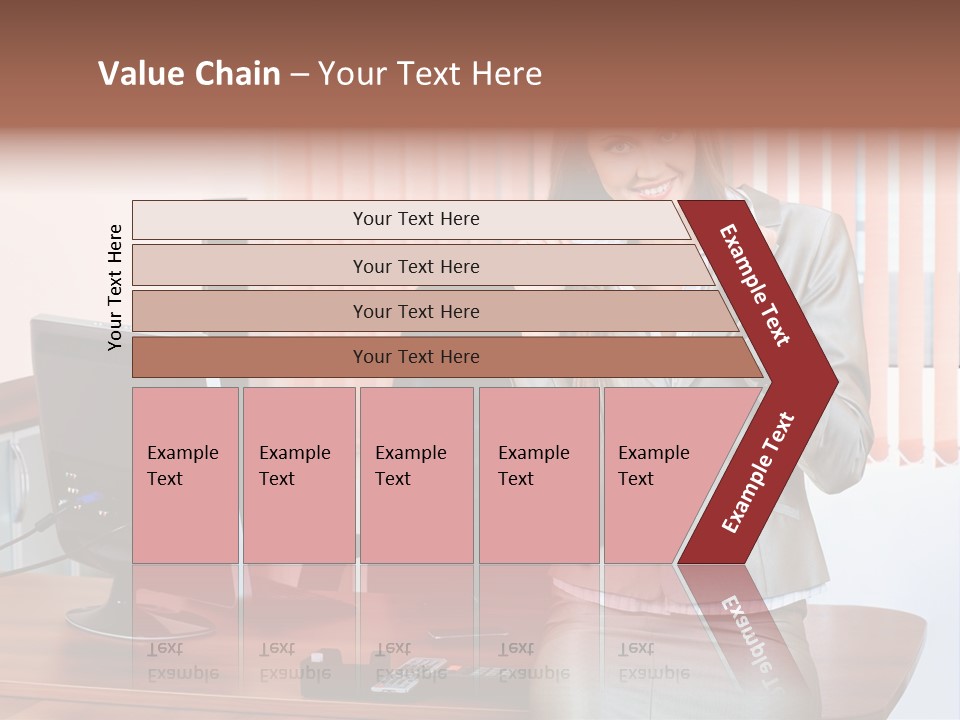 Friendly Information Girl PowerPoint Template