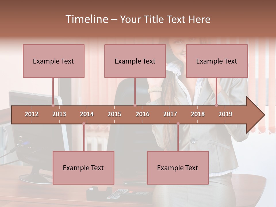 Friendly Information Girl PowerPoint Template