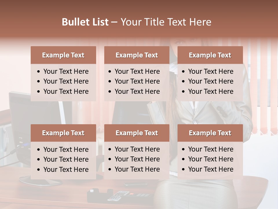 Friendly Information Girl PowerPoint Template