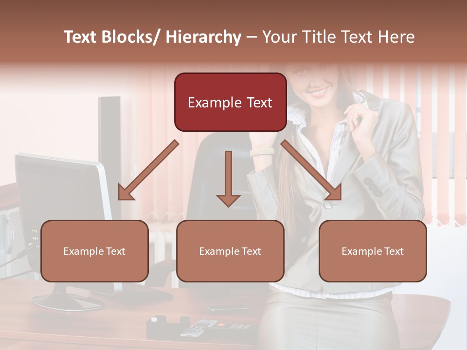 Friendly Information Girl PowerPoint Template