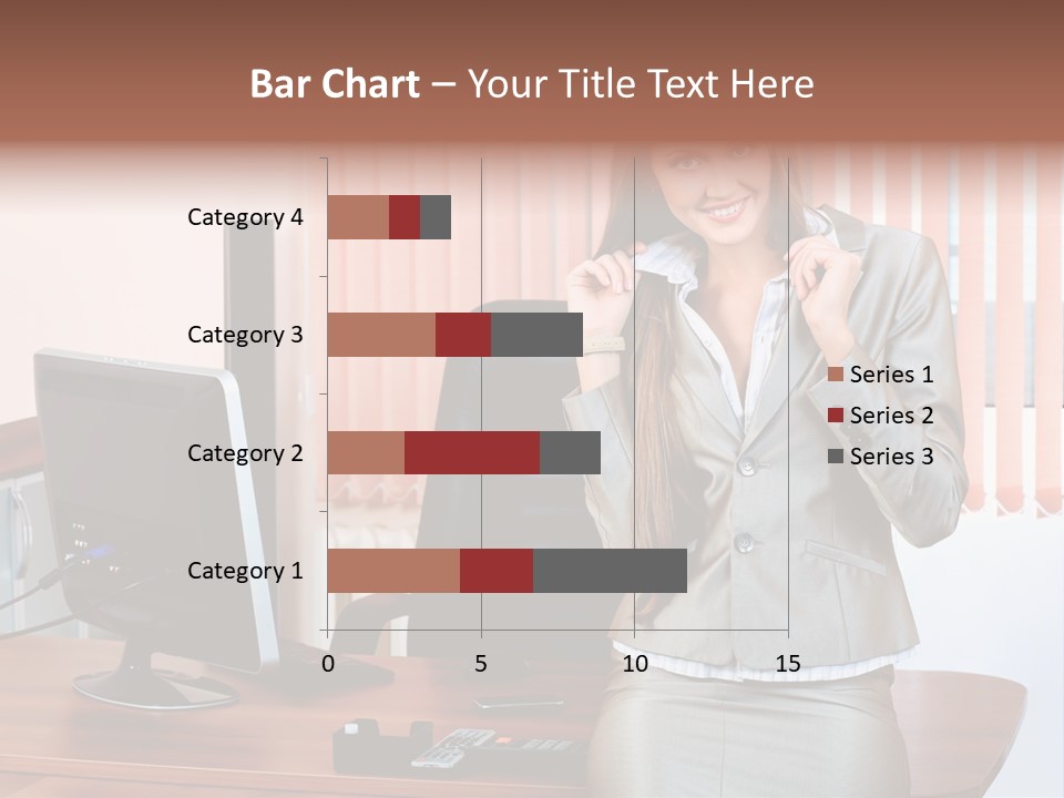 Friendly Information Girl PowerPoint Template