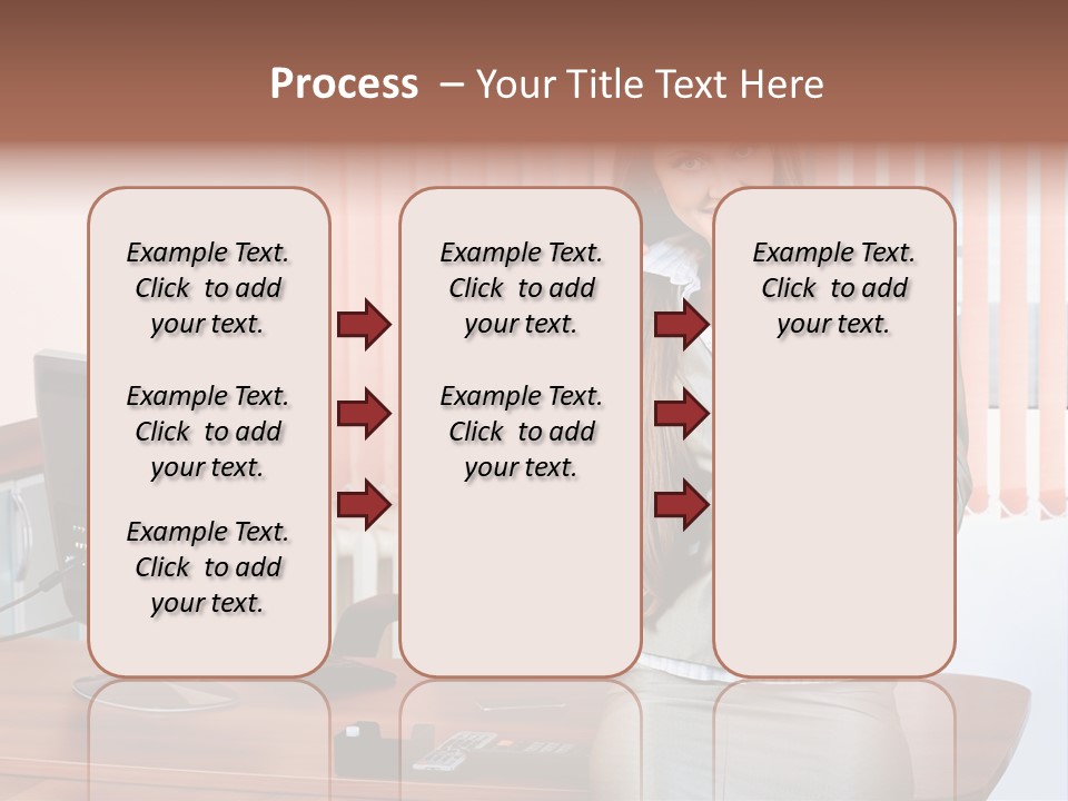 Friendly Information Girl PowerPoint Template