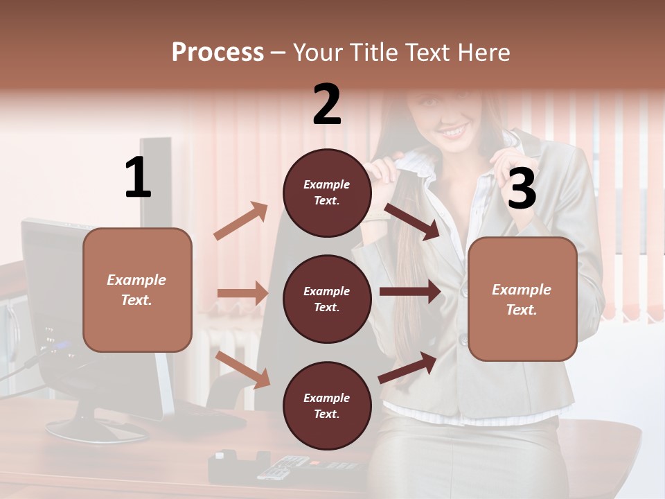 Friendly Information Girl PowerPoint Template