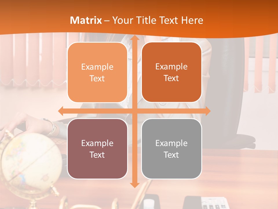 Businesswoman Communication Beautiful PowerPoint Template