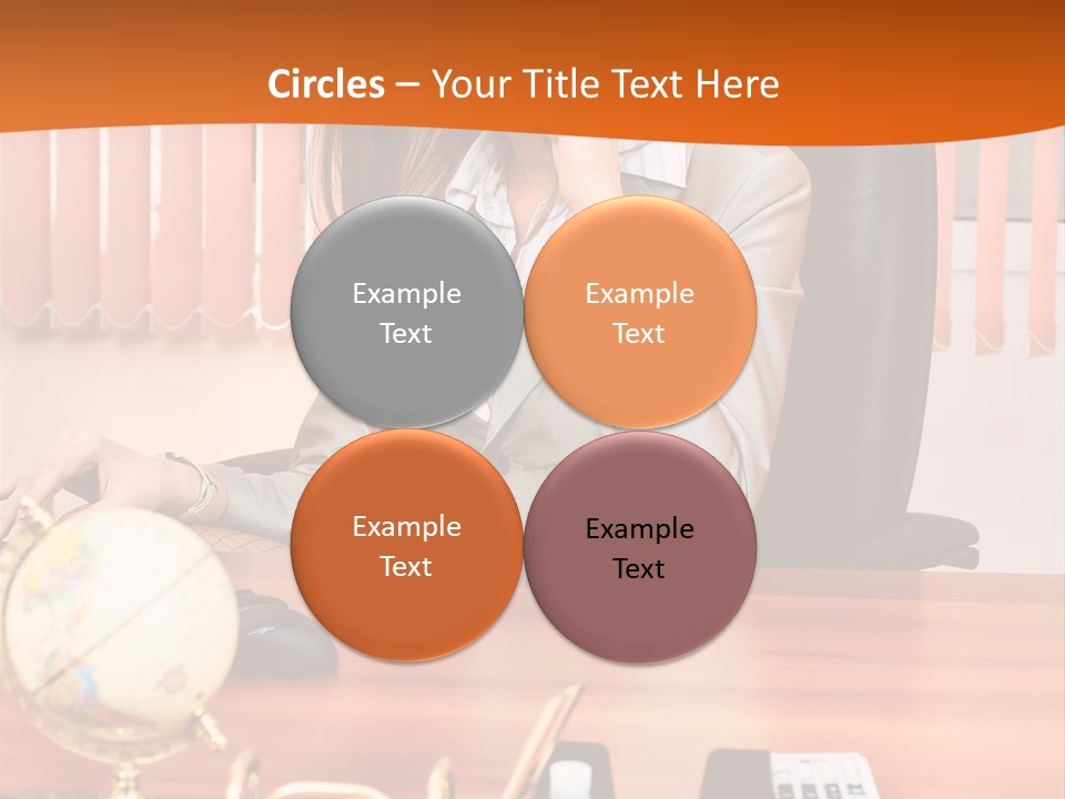 Businesswoman Communication Beautiful PowerPoint Template