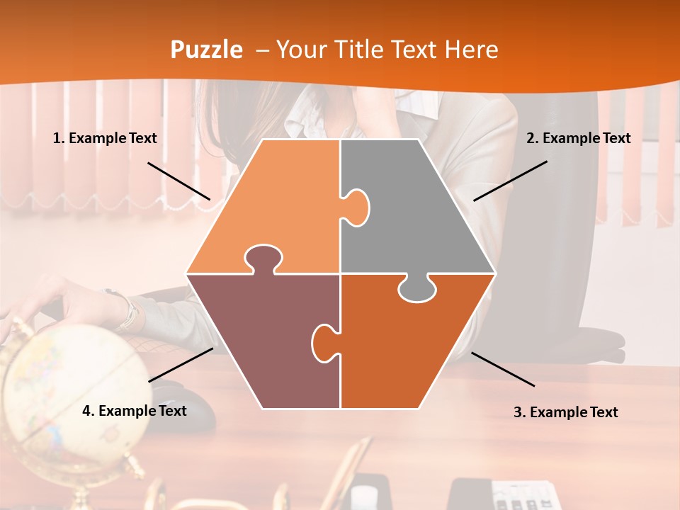 Businesswoman Communication Beautiful PowerPoint Template