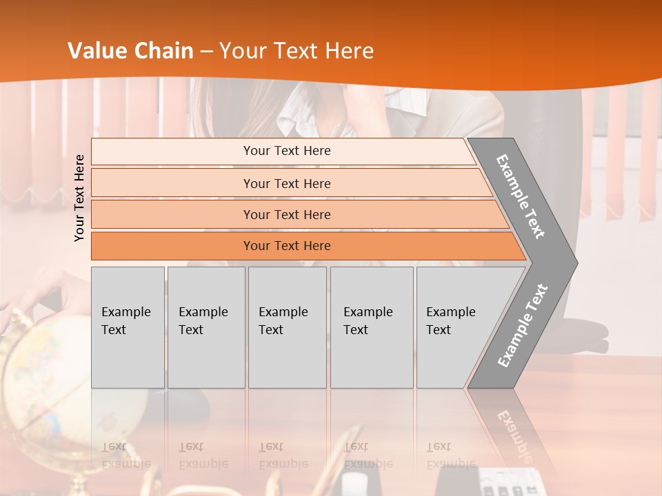 Businesswoman Communication Beautiful PowerPoint Template