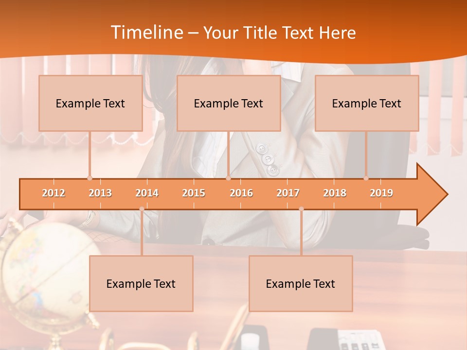 Businesswoman Communication Beautiful PowerPoint Template
